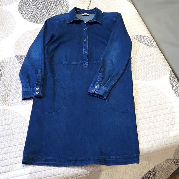 Jjill Denim Shirt Dress - Picture 1 of 7